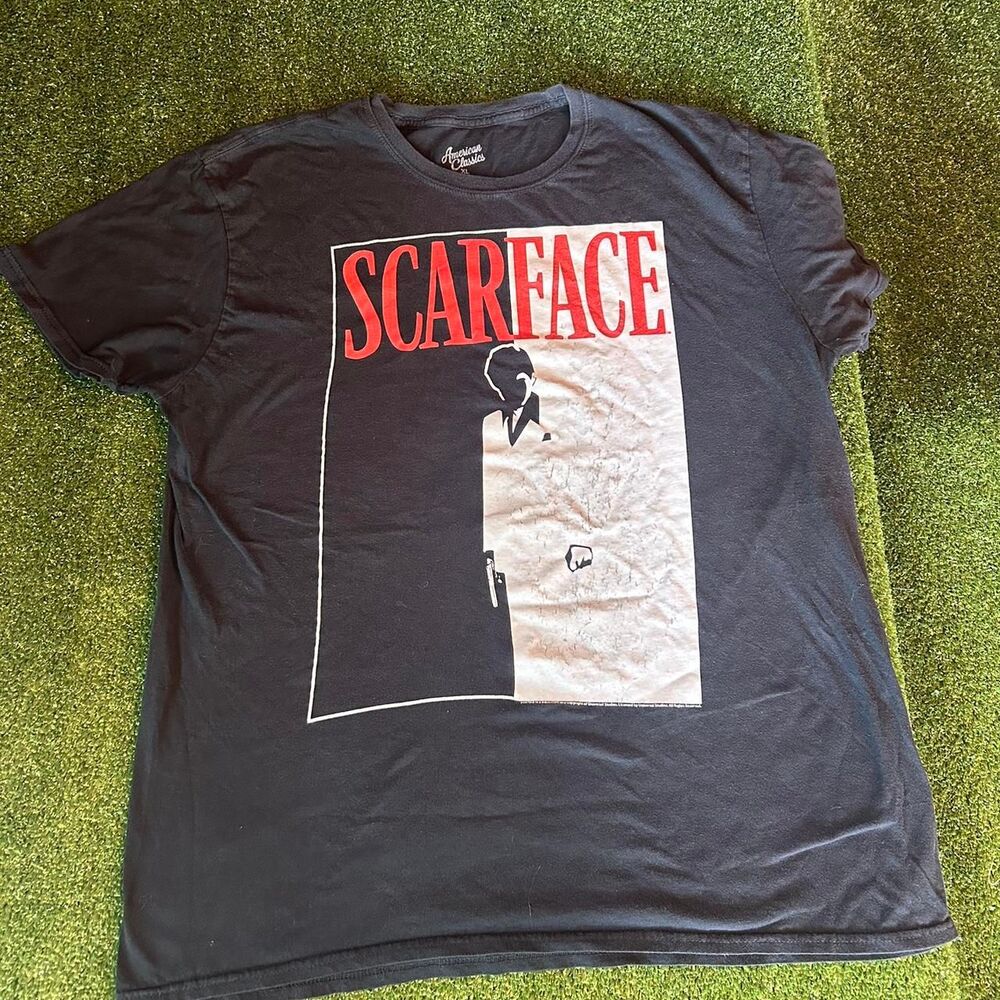 American-classics Men's Black and Navy T-shirt